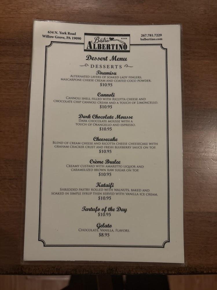 Bistro Albertino Menu image 3